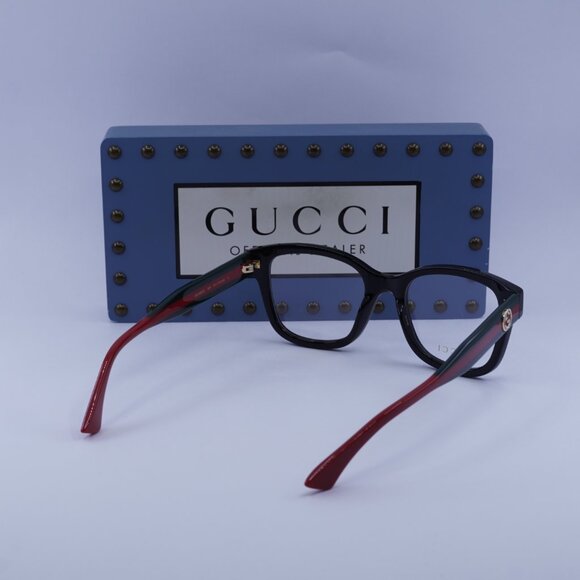 Gucci GG1863O 001 Square Eyeglasses 51mm - Black - Picture 11 of 12